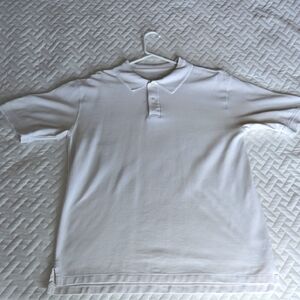 L.L. Bean White Polo Shirt
